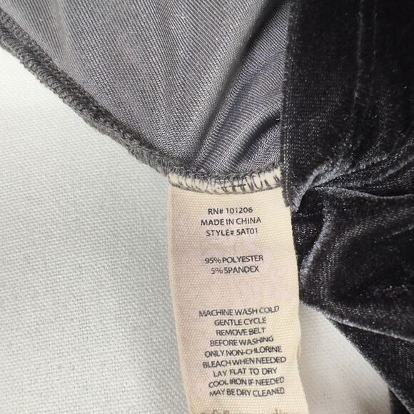 Soft Surroundings Dress Womens 2X Plus Black Velour Stretch‎ Soft Feminine Comfy - Picture 6 of 9